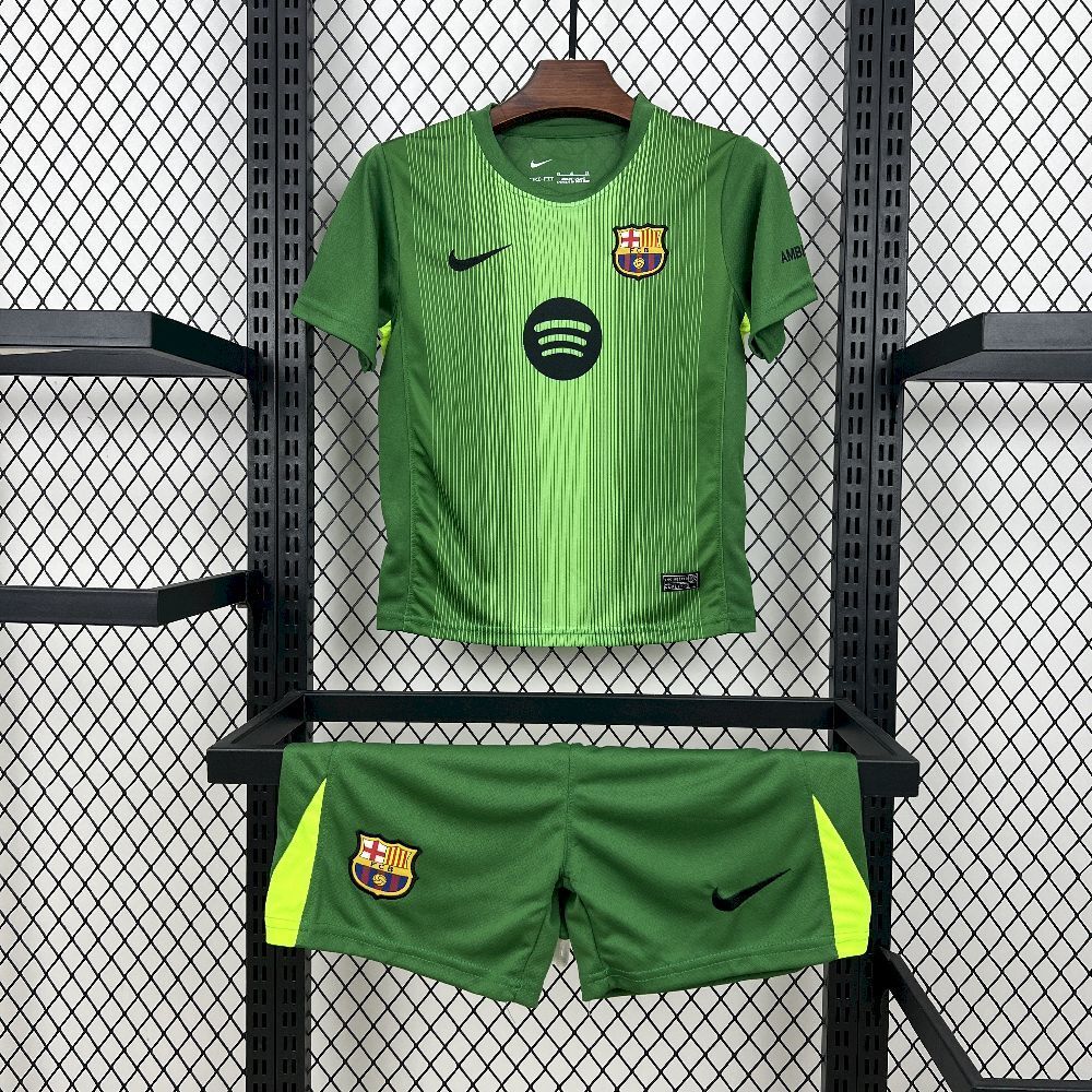Kit Niño Barcelona Arquero Verde 25/26