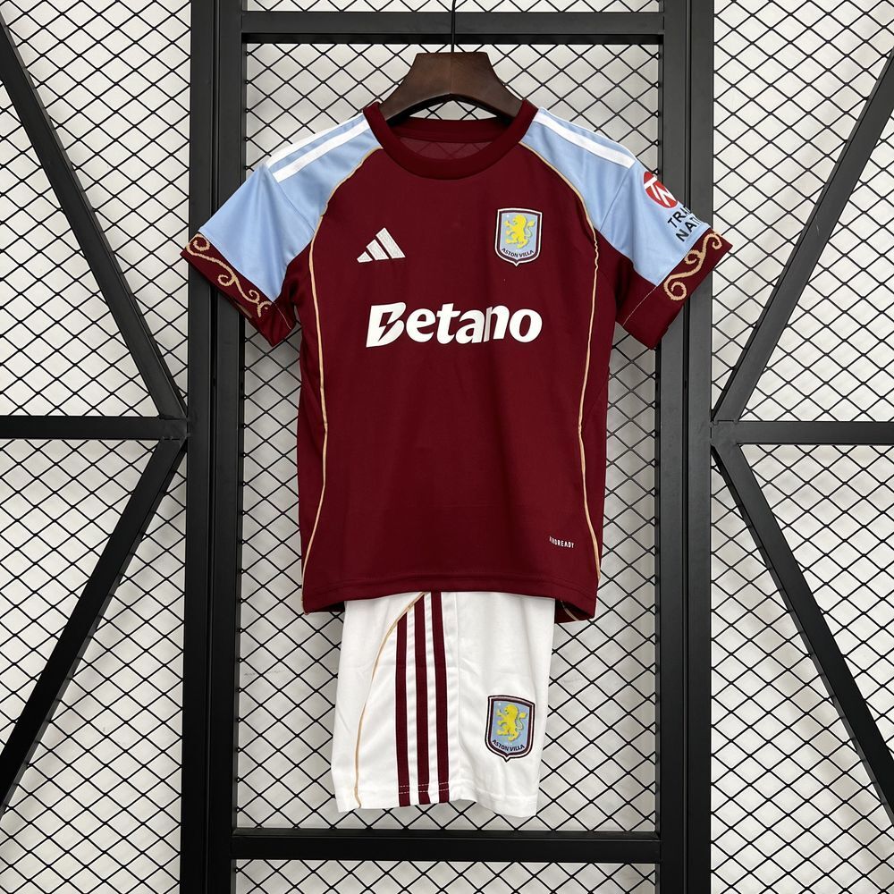 Kit Niño Aston Villa Local 25/26