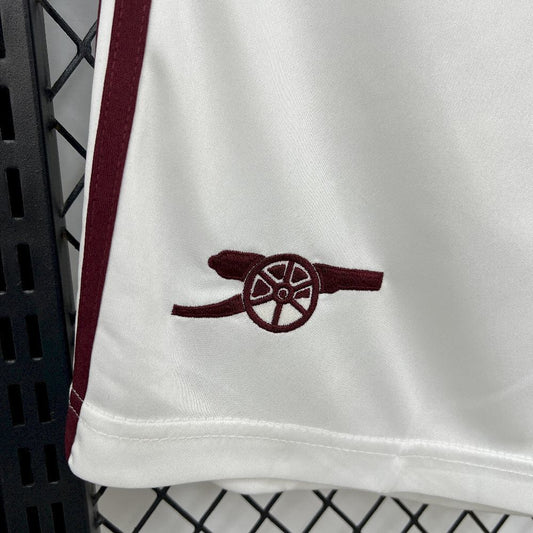 Short Arsenal Tercera Blanco 25/26