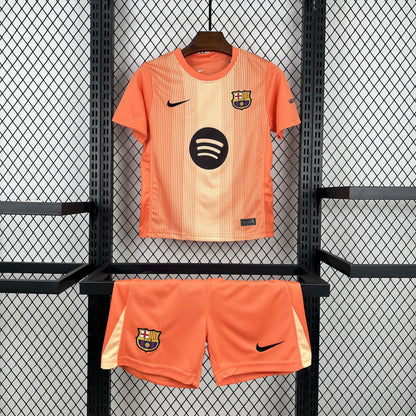 Kit Niño Barcelona Arquero Naranja 25/26