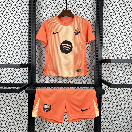 Kit Niño Barcelona Arquero Naranja 25/26