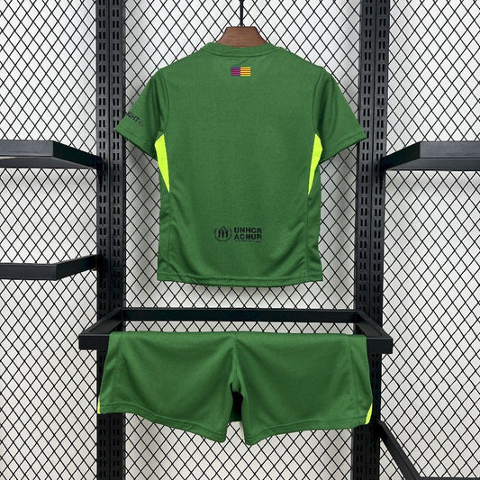 Kit Niño Barcelona Arquero Verde 25/26