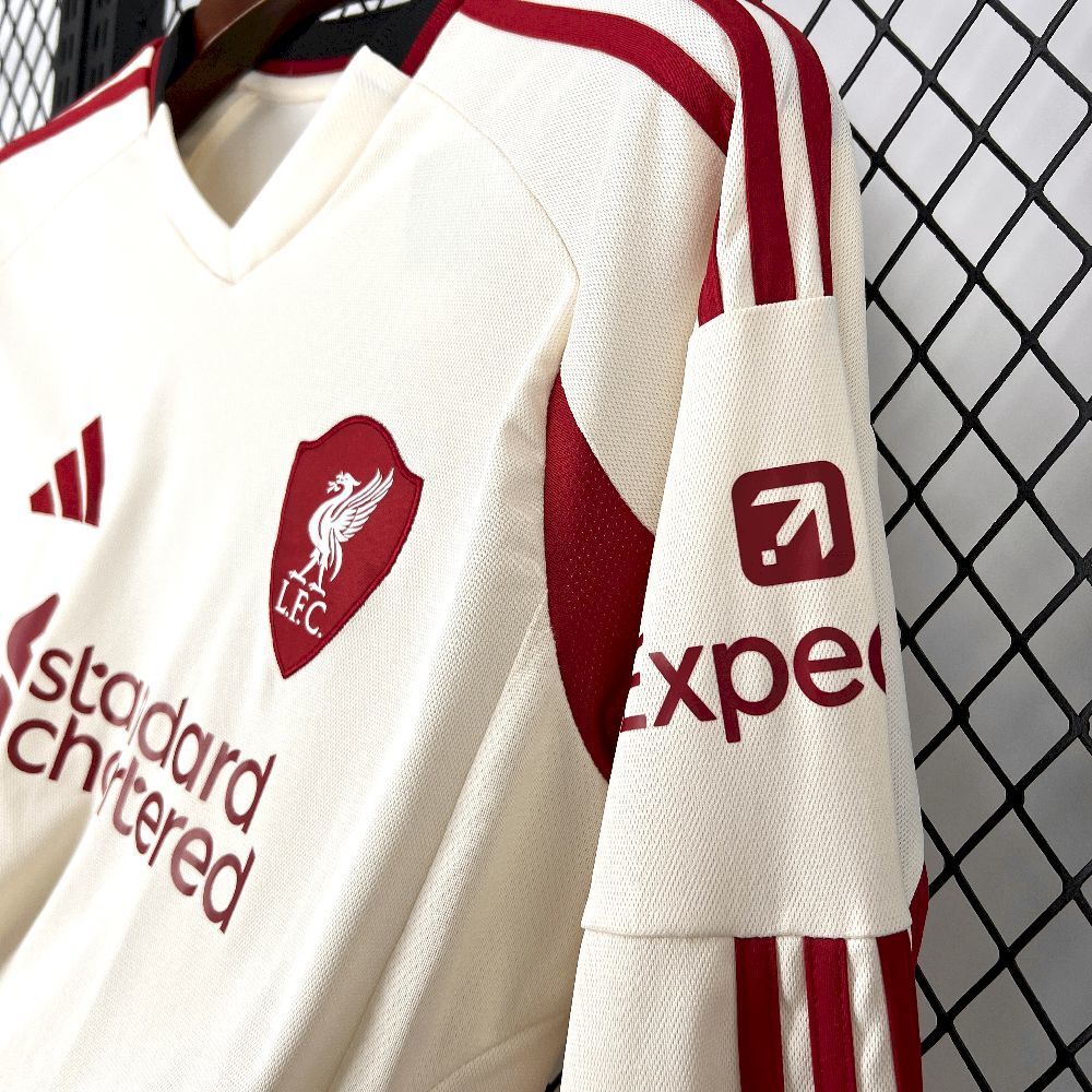 Camiseta Liverpool Visita 25/26 - Manga Larga