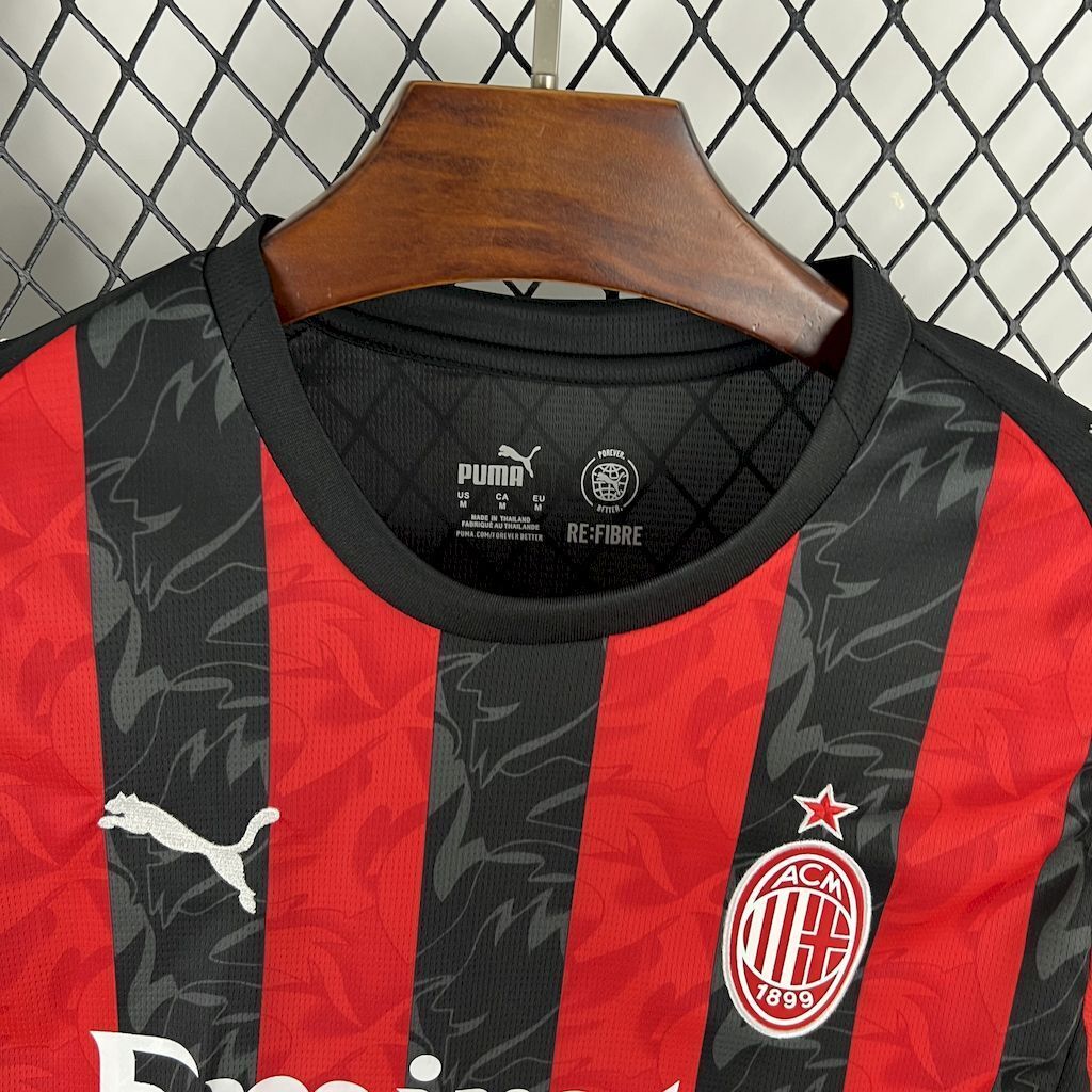 Camiseta AC Milan Local 25/26 - Manga Larga