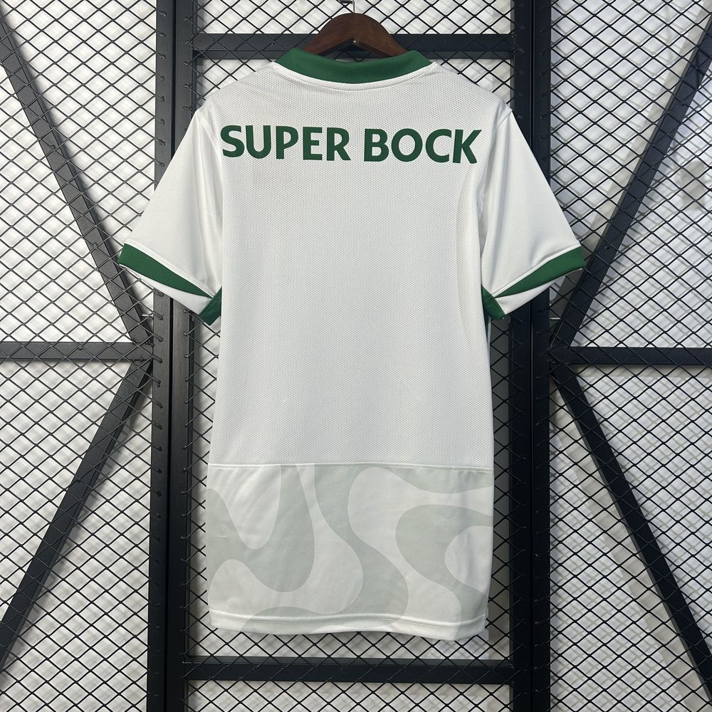 Camiseta Sporting Tercera Blanca 25/26 - Versión Fan