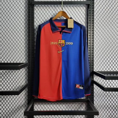 Camiseta Retro Barcelona Manga Larga 1999 centenario