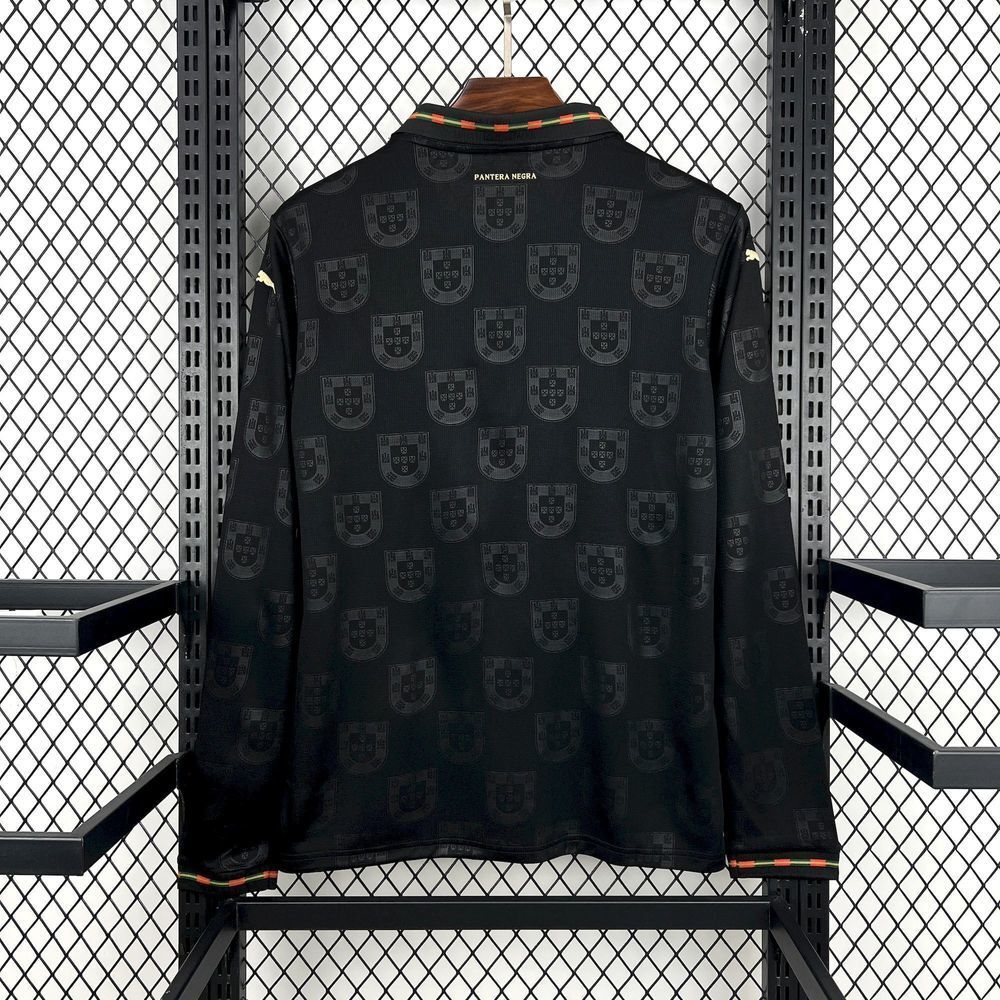 Camiseta Portugal Pantera Negra - Manga Larga