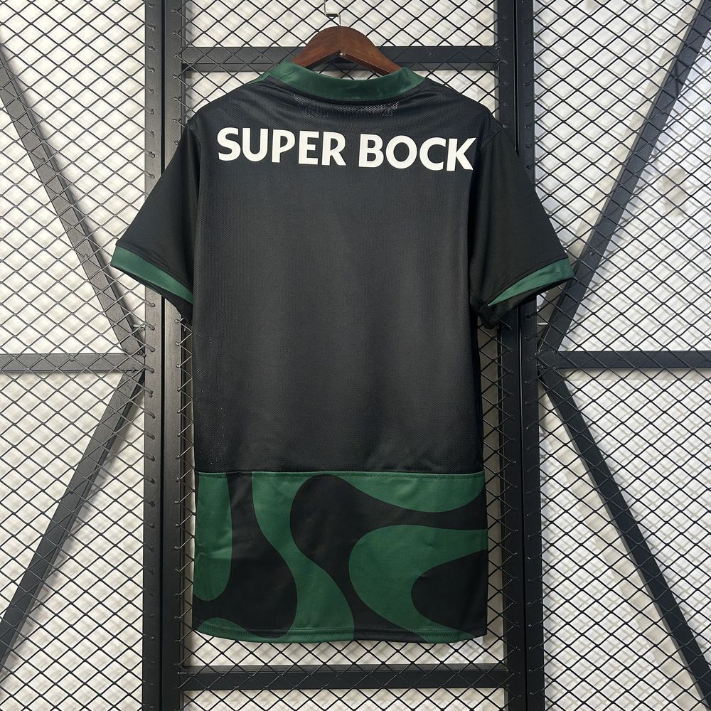 Camiseta Sporting Tercera Negra 25/26 - Versión Fan