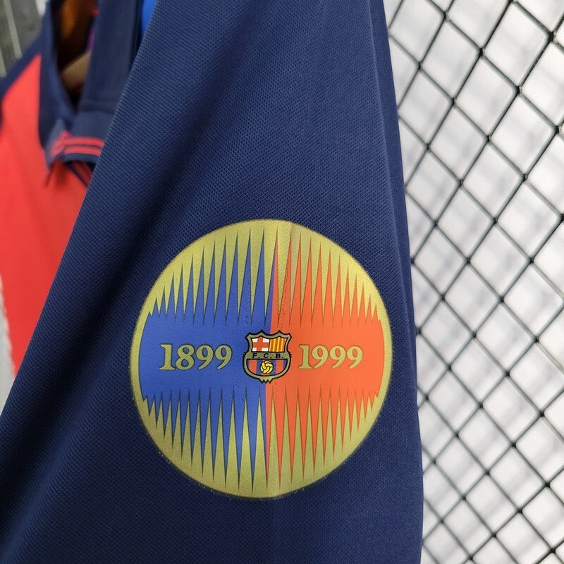 Camiseta Retro Barcelona Manga Larga 1999 centenario