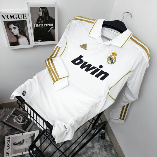 Camiseta Retro Real Madrid Local Manga Larga 11/12