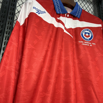 Camiseta Retro Chile Local Manga Larga 1998