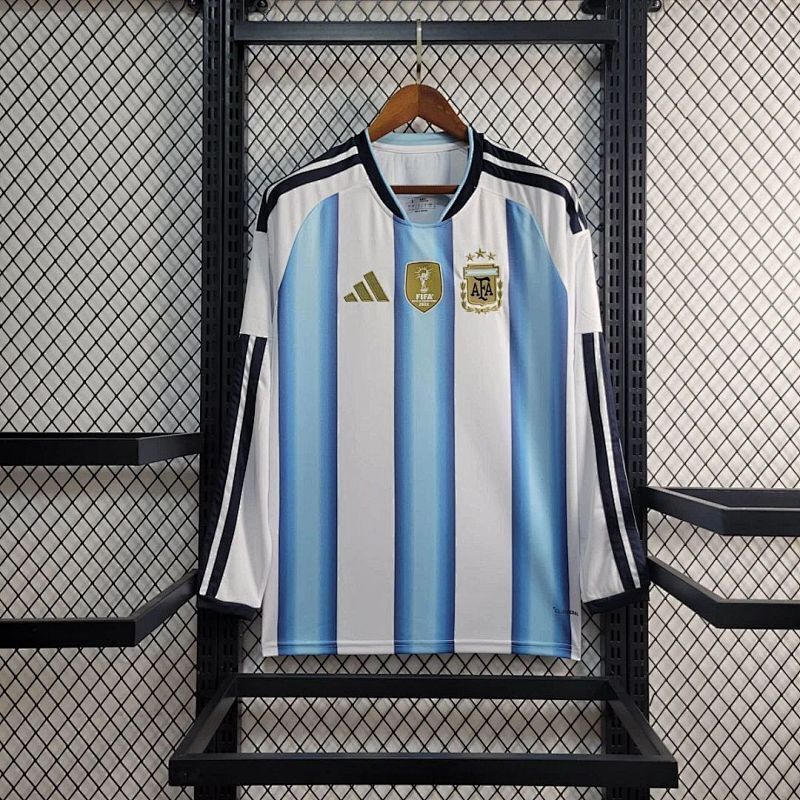 Camiseta Argentina Local Mundial 2026 - Manga Larga