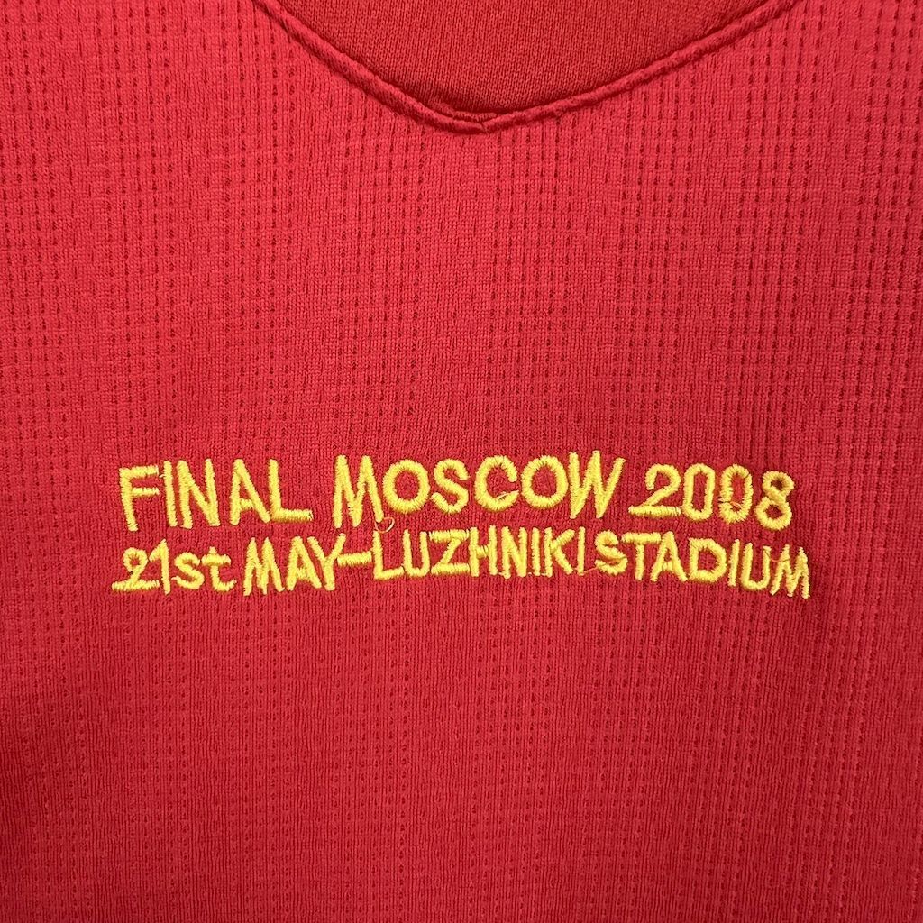 Camiseta Retro Manchester United Local Manga Larga 2007/2008