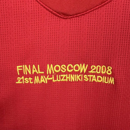 Camiseta Retro Manchester United Local Manga Larga 2007/2008