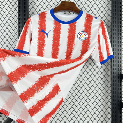 Camiseta Paraguay Local Mundial 2026 - Versión Fan