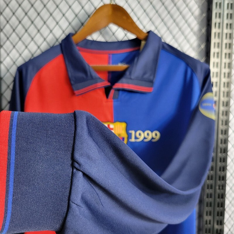 Camiseta Retro Barcelona Manga Larga 1999 centenario