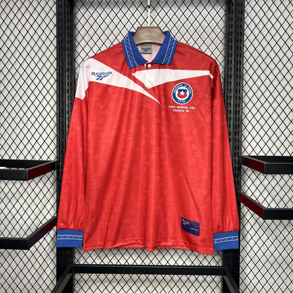 Camiseta Retro Chile Local Manga Larga 1998