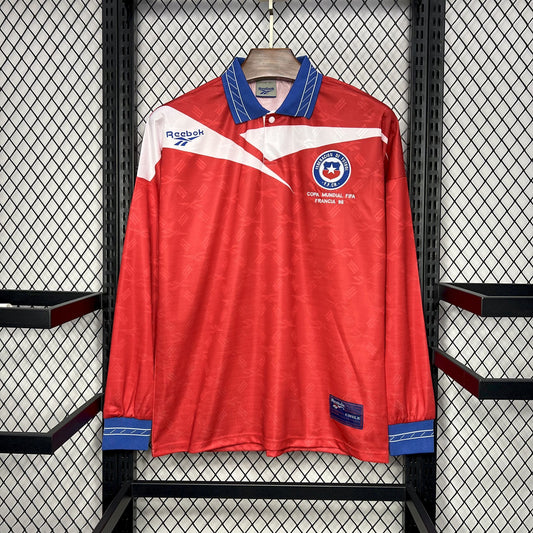Camiseta Retro Chile Local Manga Larga 1998