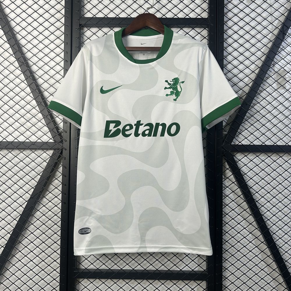 Camiseta Sporting Tercera Blanca 25/26 - Versión Fan
