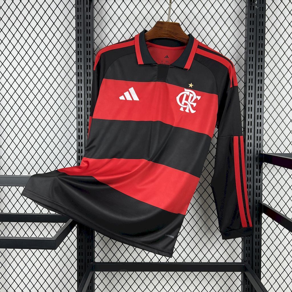 Camiseta Flamengo Local 2026 - Manga Larga