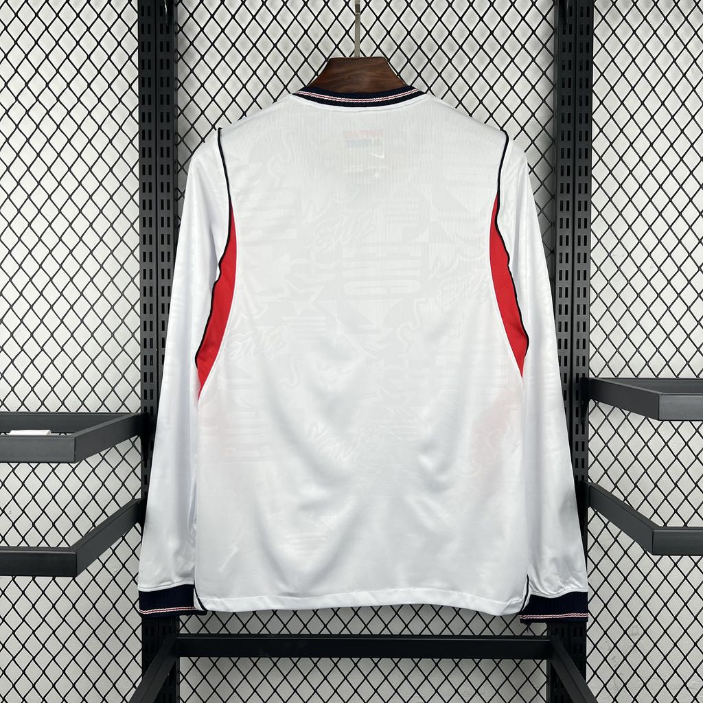 Camiseta Inglaterra Local Mundial 2026 - Manga Larga