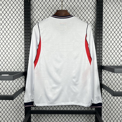 Camiseta Inglaterra Local Mundial 2026 - Manga Larga
