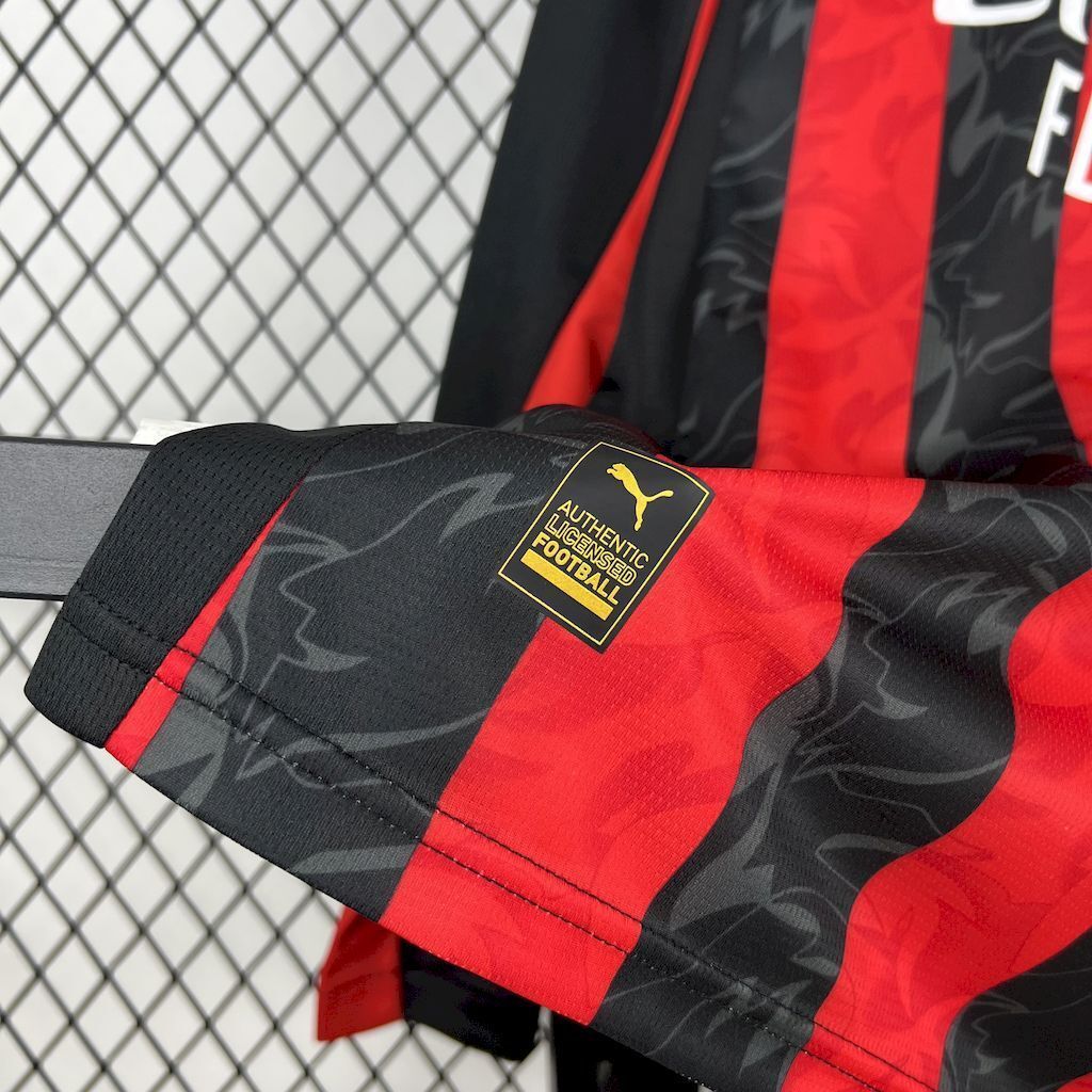 Camiseta AC Milan Local 25/26 - Manga Larga
