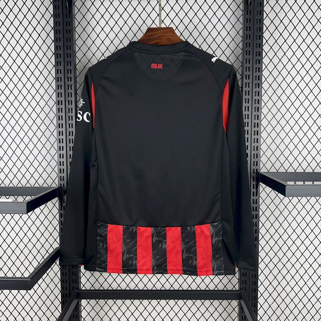 Camiseta AC Milan Local 25/26 - Manga Larga