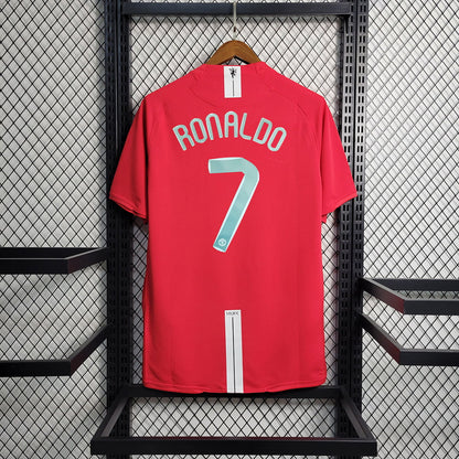 Camiseta Retro Manchester United Local 2007/2008
