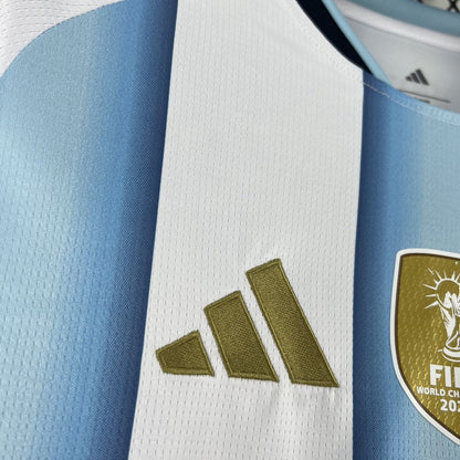 Camiseta Argentina Local Mundial 2026 - Manga Larga