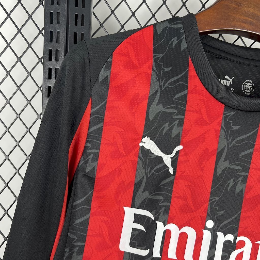 Camiseta AC Milan Local 25/26 - Manga Larga