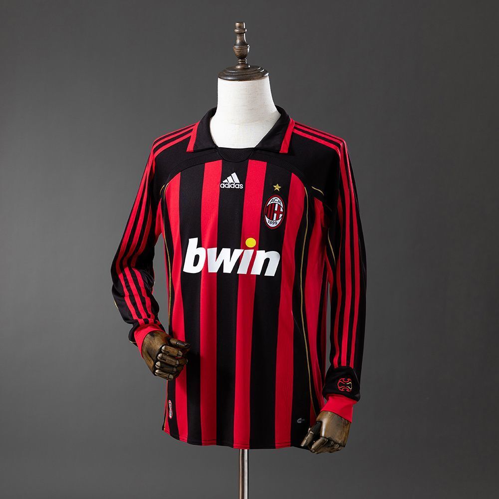 Camiseta Retro AC Milán Local Manga Larga 2006/2007