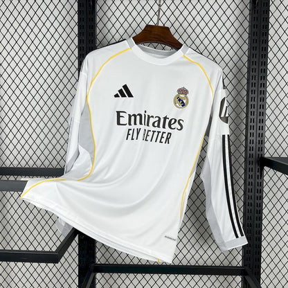 Camiseta Real Madrid Local 25/26 - Manga Larga