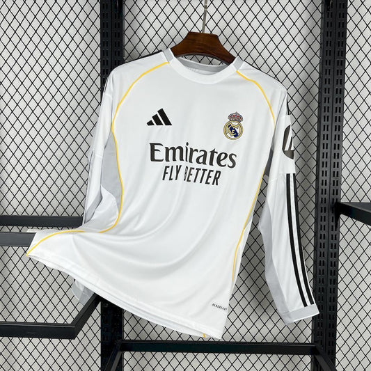 Camiseta Real Madrid Local 25/26 - Manga Larga
