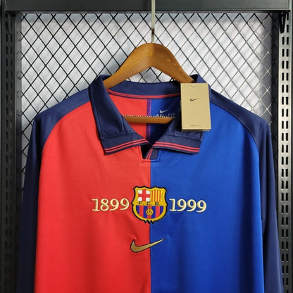 Camiseta Retro Barcelona Manga Larga 1999 centenario