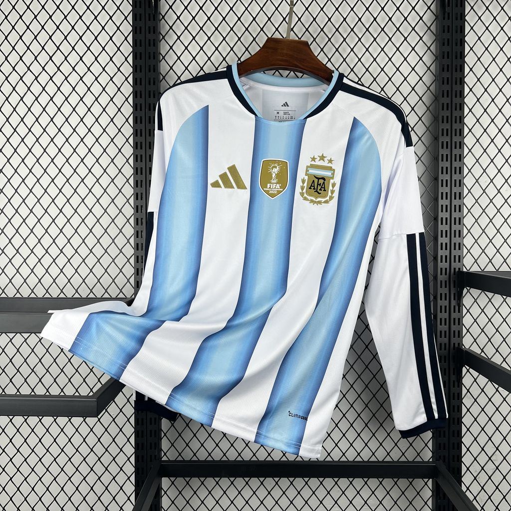 Camiseta Argentina Local Mundial 2026 - Manga Larga