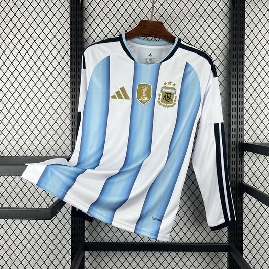 Camiseta Argentina Local Mundial 2026 - Manga Larga