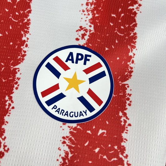 Camiseta Paraguay Local Mundial 2026 - Versión Fan