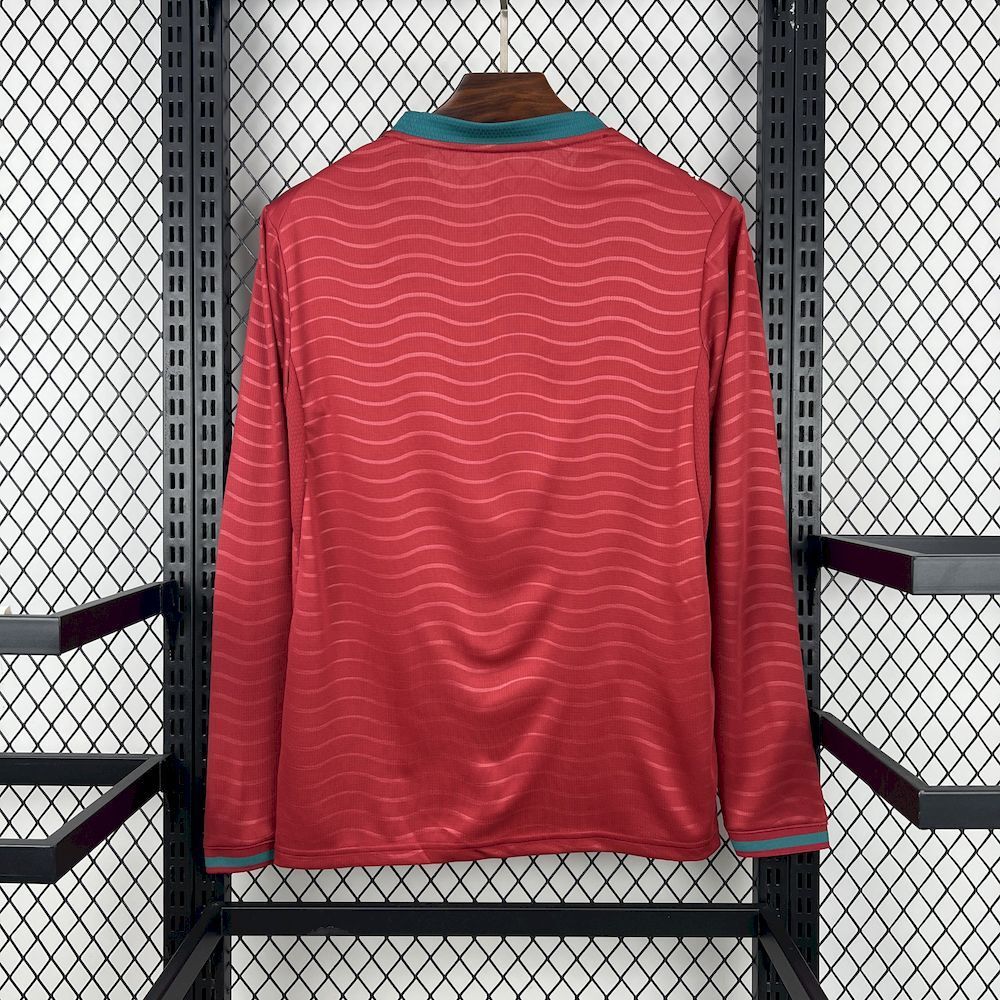 Camiseta Portugal Local Mundial 2026 - Manga Larga