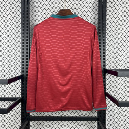 Camiseta Portugal Local Mundial 2026 - Manga Larga
